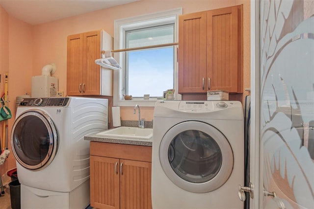 5521 Windward Way, New Port Richey, FL 34652 - washroom featuring cabinet space and independent washer and dryer