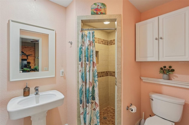5521 Windward Way, New Port Richey, FL 34652 - full bath with a stall shower and toilet