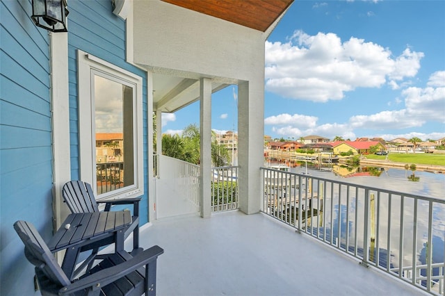 5521 Windward Way, New Port Richey, FL 34652 - balcony with a residential view and a water view