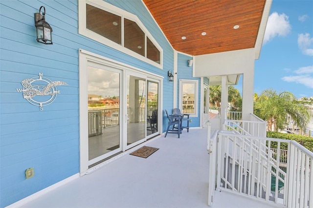 5521 Windward Way, New Port Richey, FL 34652 - view of patio / terrace featuring stairway