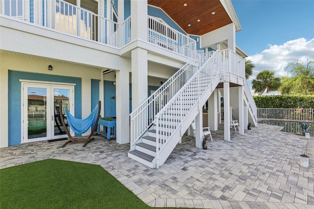 5521 Windward Way, New Port Richey, FL 34652 - view of patio with french doors