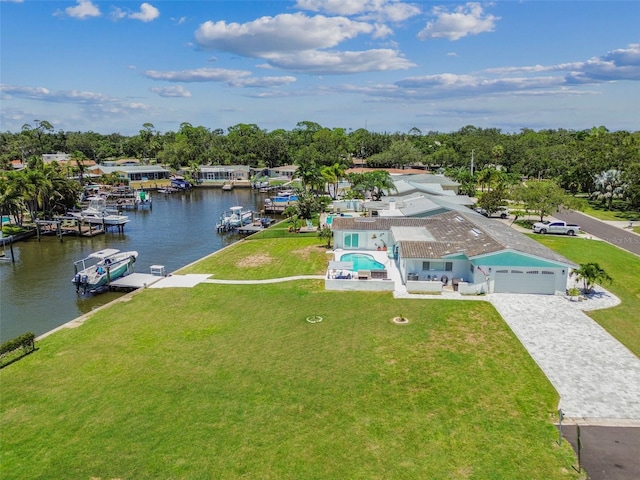 11599 Grove St, Seminole, FL 33772 - view from above of property with a nearby body of water