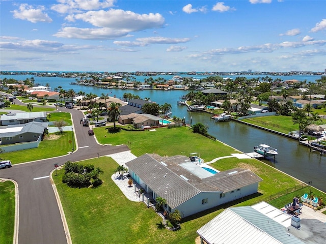 11599 Grove St, Seminole, FL 33772 - aerial perspective of suburban area with a nearby body of water