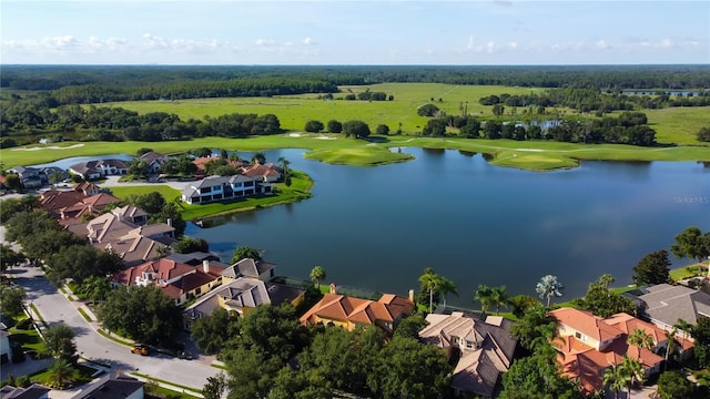 10504 Sabella Dr, Trinity, FL 34655 - aerial perspective of suburban area featuring a nearby body of water and a local golf course