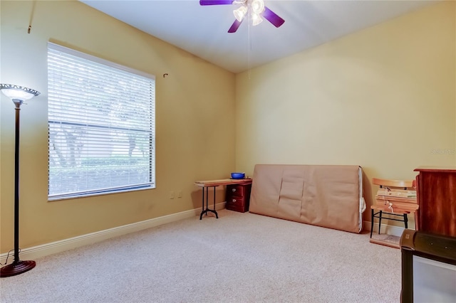 10504 Sabella Dr, Trinity, FL 34655 - playroom featuring ceiling fan and carpet