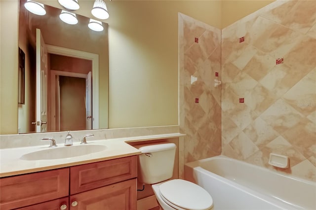 10504 Sabella Dr, Trinity, FL 34655 - full bathroom featuring vanity and washtub / shower combination