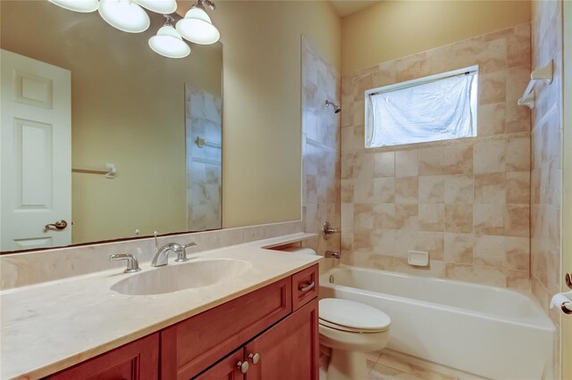 10504 Sabella Dr, Trinity, FL 34655 - full bath with vanity, tub / shower combination, and tile patterned floors