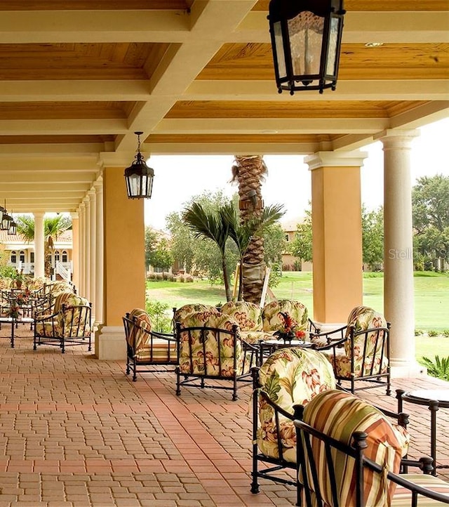 10504 Sabella Dr, Trinity, FL 34655 - view of covered porch