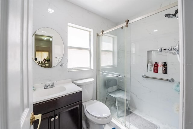 1100 Lowry Ave Unit 7, Lakeland, FL 33801 - bathroom featuring vanity and a marble finish shower