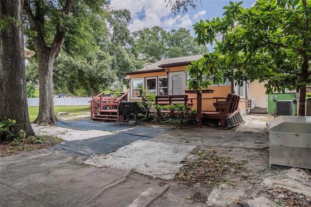 1100 Lowry Ave Unit 7, Lakeland, FL 33801 - view of patio / terrace featuring a deck