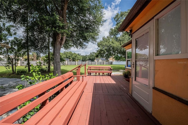 1100 Lowry Ave Unit 7, Lakeland, FL 33801 - view of wooden deck