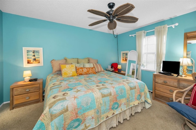 5265 E Bay Dr Unit 313, Clearwater, FL 33764 - carpeted bedroom featuring a ceiling fan