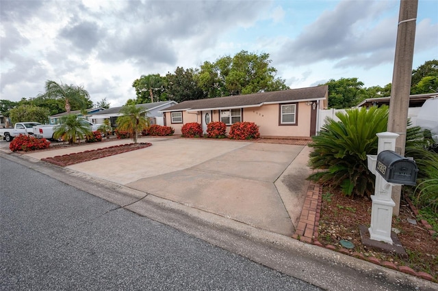 4239 Cardoon Dr, New Port Richey, FL 34653 - ranch-style home with concrete driveway and stucco siding