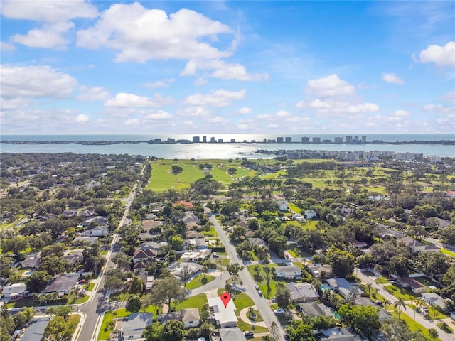 327 Sunny Ln, Belleair, FL 33756 - aerial view of residential area featuring a nearby body of water