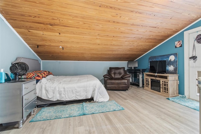 70 Arthur Ln, Winter Haven, FL 33880 - bedroom with lofted ceiling, wooden ceiling, and wood finished floors