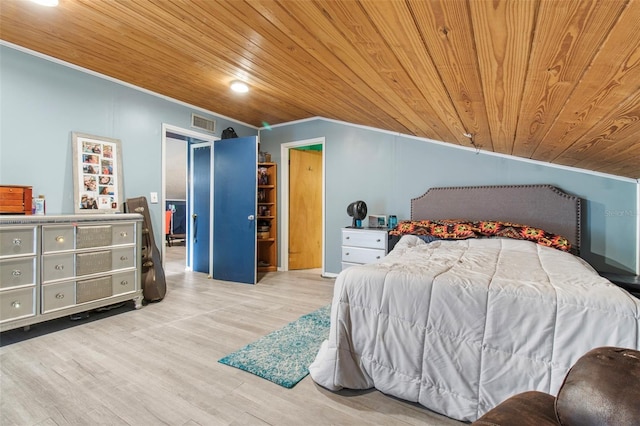 70 Arthur Ln, Winter Haven, FL 33880 - bedroom featuring wood ceiling, wood finished floors, and crown molding
