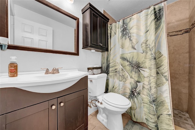 12402 84th Way, Largo, FL 33773 - full bathroom with vanity, a tile shower, and tile patterned flooring