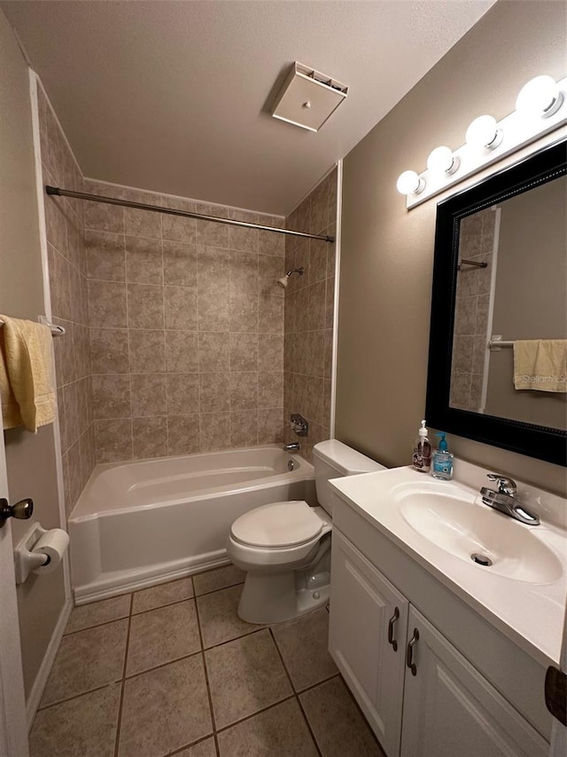 405 Gladstone Pl Unit 0, Sun City Center, FL 33573 - full bath with tile patterned flooring, vanity, and shower / bathtub combination