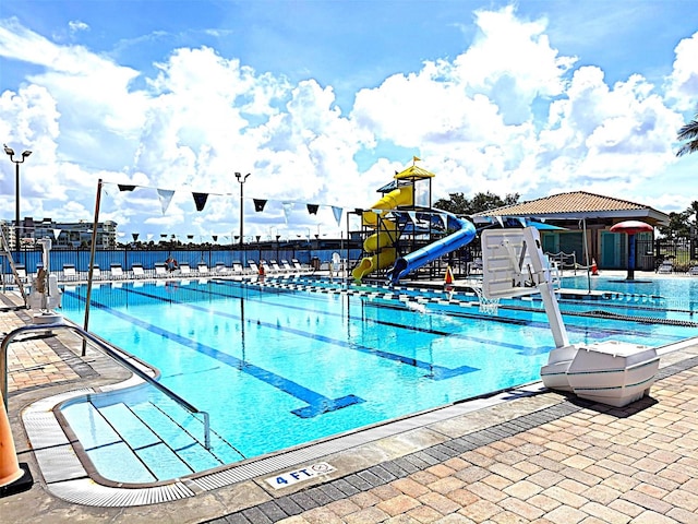 450 82nd Ave, St Pete Beach, FL 33706 - community pool with a water slide