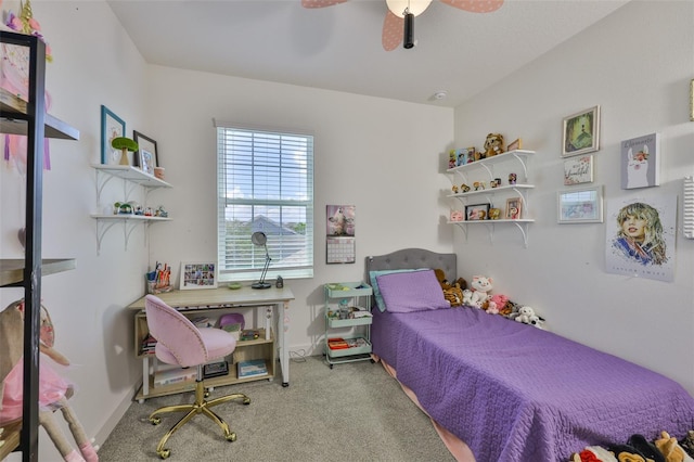 6215 Voyagers Pl, Apollo Beach, FL 33572 - bedroom featuring carpet and ceiling fan