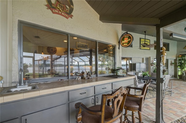 3539 Lake Padgett Dr, Land O Lakes, FL 34639 - view of patio / terrace featuring a sink and exterior kitchen