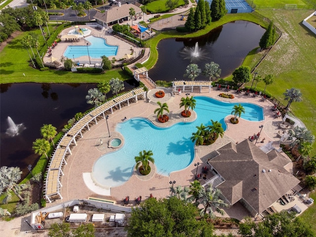 11212 Laurel Brook Ct, Riverview, FL 33569 - drone / aerial view of a large body of water
