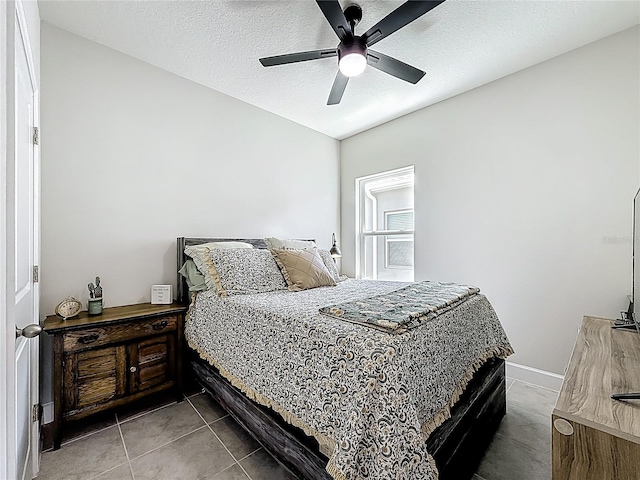 35428 Crescent Creek Dr, Zephyrhills, FL 33541 - tiled bedroom featuring a ceiling fan