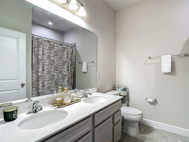 35428 Crescent Creek Dr, Zephyrhills, FL 33541 - bathroom featuring toilet and double vanity
