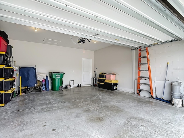 35428 Crescent Creek Dr, Zephyrhills, FL 33541 - garage with a garage door opener