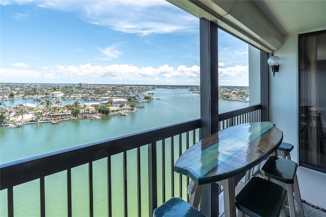 9495 Blind Pass Rd Unit 1103, St Pete Beach, FL 33706 - balcony featuring a water view