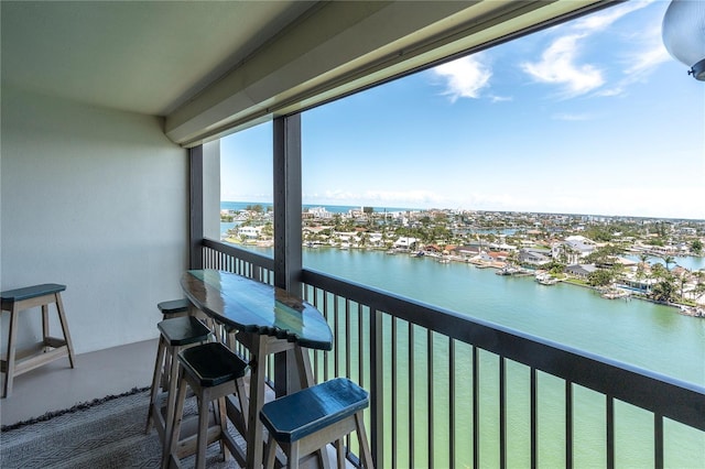 9495 Blind Pass Rd Unit 1103, St Pete Beach, FL 33706 - balcony with a water view