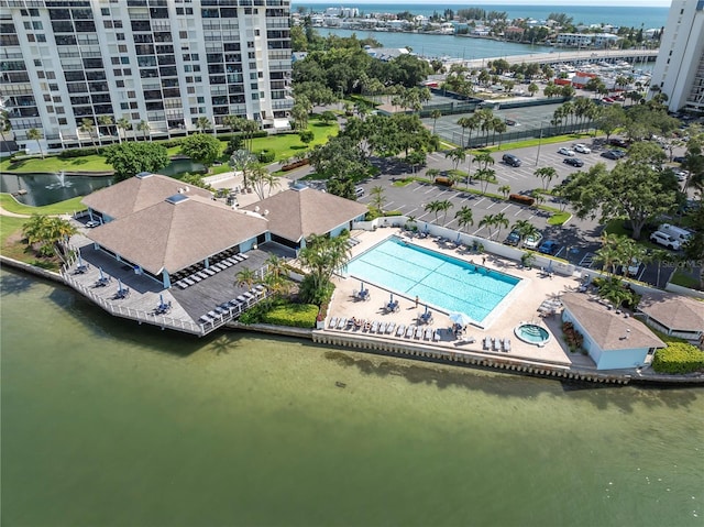 9495 Blind Pass Rd Unit 1103, St Pete Beach, FL 33706 - drone / aerial view of a nearby body of water
