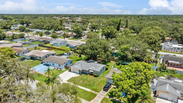 1024 San Marco Dr, Largo, FL 33770 - aerial view of residential area with a forest