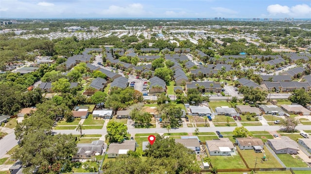 1024 San Marco Dr, Largo, FL 33770 - aerial overview of property's location featuring nearby suburban area