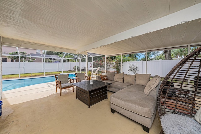 3509 Williston Loop, Land O Lakes, FL 34639 - sunroom featuring an outdoor hangout area