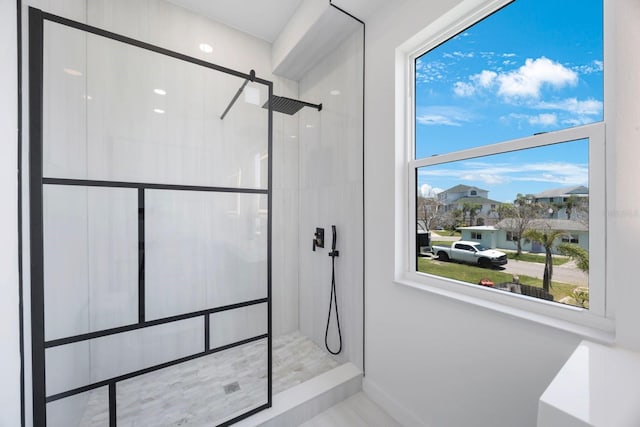 18077 3rd St E, Redington Shores, FL 33708 - full bath with a tile shower