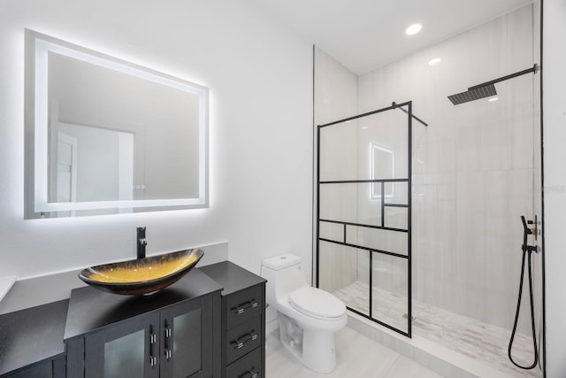 18077 3rd St E, Redington Shores, FL 33708 - bathroom with a walk in shower and vanity