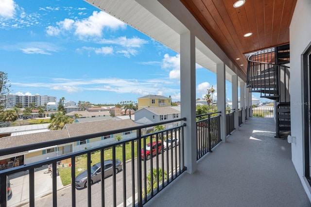18077 3rd St E, Redington Shores, FL 33708 - balcony featuring a residential view