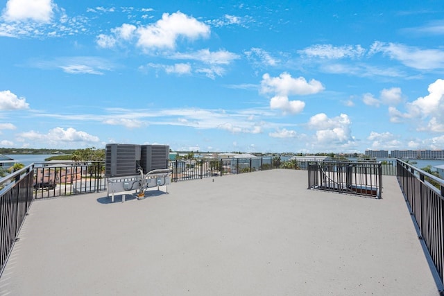 18077 3rd St E, Redington Shores, FL 33708 - view of patio featuring a water view