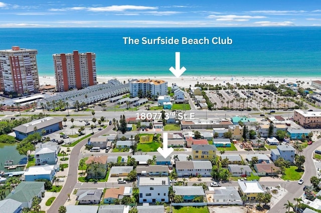 18077 3rd St E, Redington Shores, FL 33708 - aerial view of expansive beach