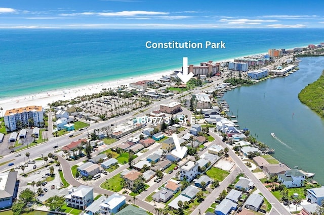 18077 3rd St E, Redington Shores, FL 33708 - aerial view of property's location with a large body of water