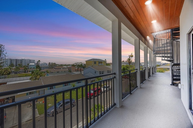18077 3rd St E, Redington Shores, FL 33708 - view of balcony at dusk