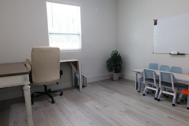 2522 W Castle Rd, Dunnellon, FL 34434 - home office with light wood-type flooring
