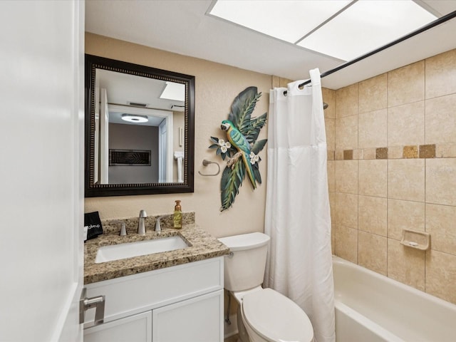 10265 Gulf Blvd Unit A107, Saint Petersburg, FL 33706 - full bathroom featuring vanity and shower / bathtub combination with curtain