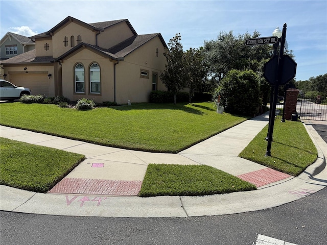 4432 Vermillion Sky Dr, Wesley Chapel, FL 33544 - view of side of home with stucco siding