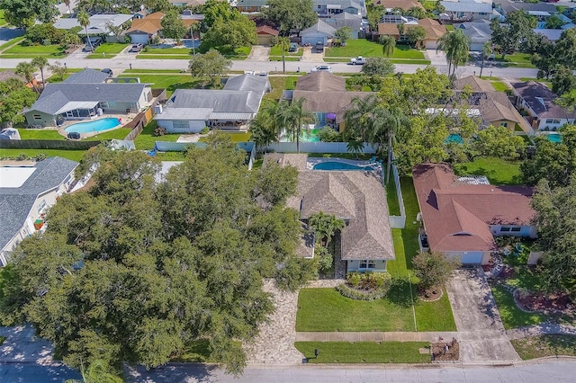 13425 San Rafael Dr, Largo, FL 33774 - aerial perspective of suburban area with a pool area