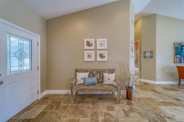 13425 San Rafael Dr, Largo, FL 33774 - entryway with stone tile flooring and baseboards