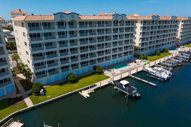 17735 Gulf Blvd Unit 502, Redington Shores, FL 33708 - view of apartment building / complex with a water view