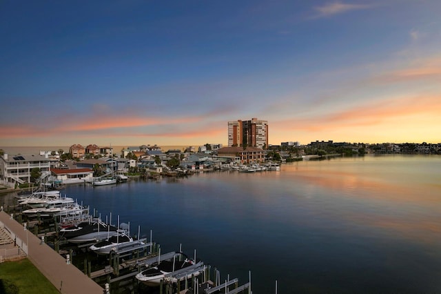 17735 Gulf Blvd Unit 502, Redington Shores, FL 33708 - water view with boat lift and a boat dock