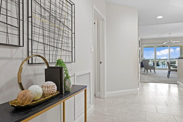 17735 Gulf Blvd Unit 502, Redington Shores, FL 33708 - corridor featuring baseboards and recessed lighting
